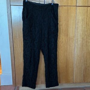 A.L.C. Elegant Black Lace high waisted Trousers